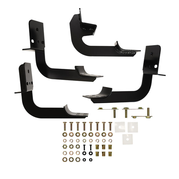Westin Premier Oval Nerf Step Bar Mount Kit Powder Coated Black Steel 22-1895