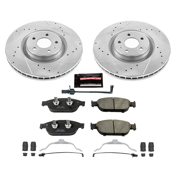 PowerStop Z23 Daily Driver Carbon-Fiber Ceramic Brake Pad and Drilled & Slotted