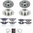 PowerStop OE Stock Replacement Low-Dust Ceramic Brake Pad and Rotor Kit