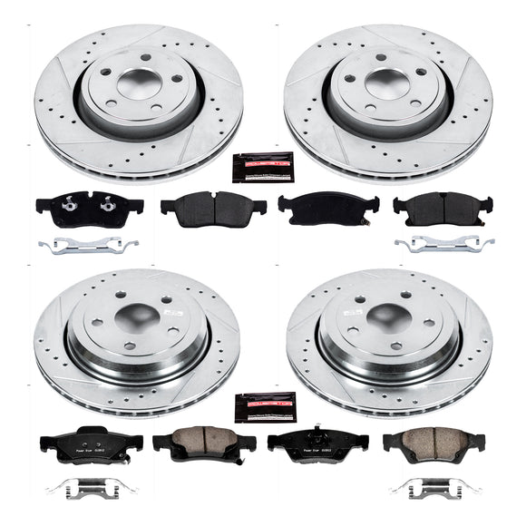PowerStop Z23 Daily Driver Carbon-Fiber Ceramic Brake Pad and Drilled & Slotted