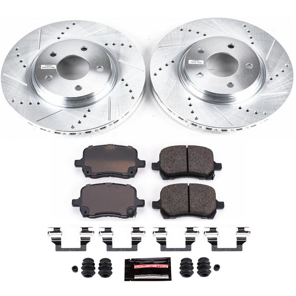 PowerStop Z23 Daily Driver Carbon-Fiber Ceramic Brake Pad and Drilled & Slotted