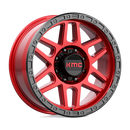20X9 KMC KM544 MESA Candy Red With Black Lip 8X165.1 ET0 wheel/rim-1