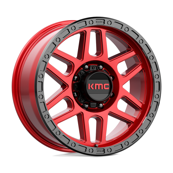 20X9 KMC KM544 MESA Candy Red With Black Lip 8X165.1 ET0 wheel/rim