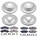 PowerStop Genuine Geomet Coated Rotor and Low-Dust Ceramic Brake Pad Kit