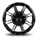 17x9 Mudder Trucker MT513 Black Machined 5x127 5x5 5x139.7 5x5.5 ET-12 Wheel-2
