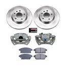 PowerStop OE Stock Replacement Low-Dust Ceramic Brake Pad, Rotor and Caliper Kit