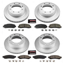 PowerStop Genuine Geomet Coated Rotor and Low-Dust Ceramic Brake Pad Kit