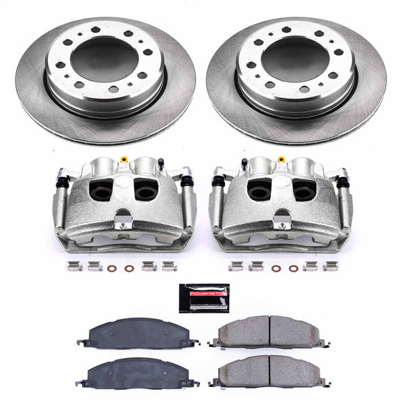 PowerStop OE Stock Replacement Low-Dust Ceramic Brake Pad, Rotor and Caliper Kit