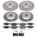 PowerStop Semi-Coated Rotor and Low-Dust Ceramic Brake Pad Kit
