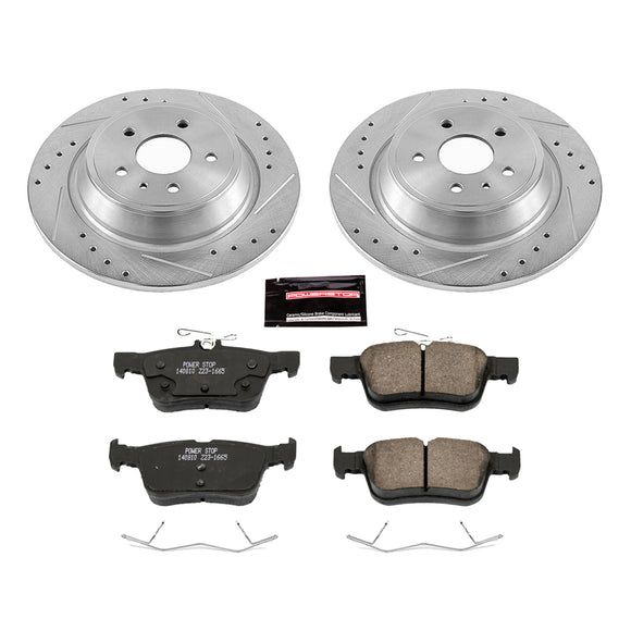 PowerStop Z23 Daily Driver Carbon-Fiber Ceramic Brake Pad and Drilled & Slotted