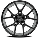 20x10.5 Select Precision Alloys ALPINE Black Brushed DDT 5x112  ET38 Wheel
