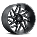 20x10 Vision 361 Spyder Satin Black Wheel 5x127 ET-25 CB78.1-1