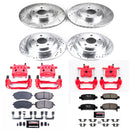 PowerStop Z23 Daily Driver Carbon-Fiber Ceramic Pads Drilled & Slotted Rotor & C