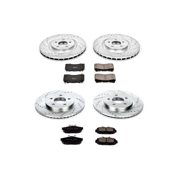 PowerStop Z23 Daily Driver Carbon-Fiber Ceramic Brake Pad and Drilled & Slotted