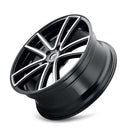 17x8 Kraze KR190 Lusso Gloss Black Machined 5x108 5x4.25 ET38 Wheel Rim