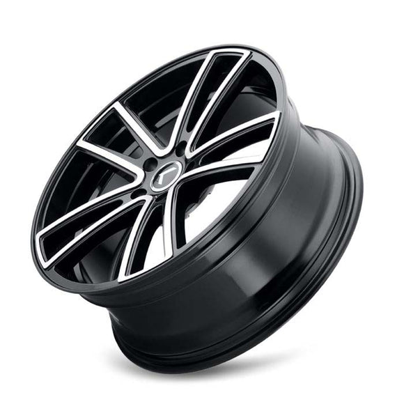 17x8 Kraze KR190 Lusso Gloss Black Machined 5x108 5x4.25 ET38 Wheel Rim