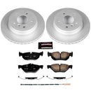 PowerStop Genuine Geomet Coated Rotor and Carbon-Fiber Ceramic Brake Pad Kit