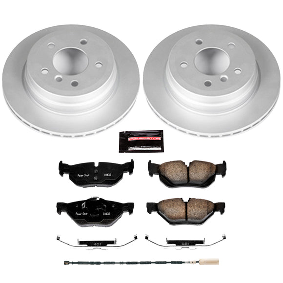 PowerStop Genuine Geomet Coated Rotor and Carbon-Fiber Ceramic Brake Pad Kit