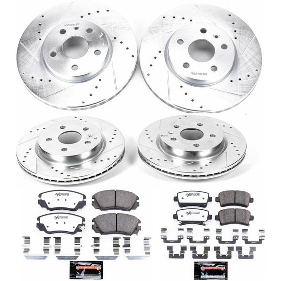 PowerStop Z26 Street Performance Ceramic Brake Pad and Drilled & Slotted Rotor K