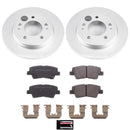 PowerStop Genuine Geomet Coated Rotor and Low-Dust Ceramic Brake Pad Kit