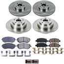 PowerStop OE Stock Replacement Low-Dust Ceramic Brake Pad and Rotor Kit