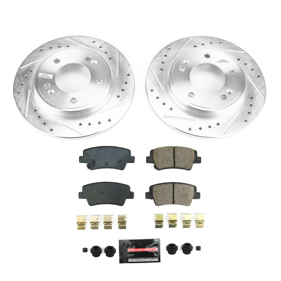 PowerStop Z23 Daily Driver Carbon-Fiber Ceramic Brake Pad and Drilled & Slotted