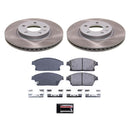PowerStop Semi-Coated Rotor and Low-Dust Ceramic Brake Pad Kit