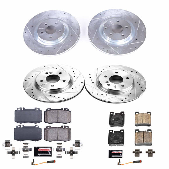 PowerStop Z23 Daily Driver Carbon-Fiber Ceramic Brake Pad and Drilled & Slotted