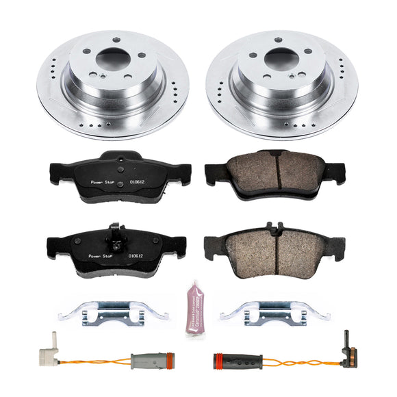 PowerStop Z23 Daily Driver Carbon-Fiber Ceramic Brake Pad and Drilled & Slotted
