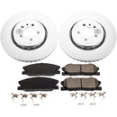 PowerStop Genuine Geomet Coated Rotor and Low-Dust Ceramic Brake Pad Kit
