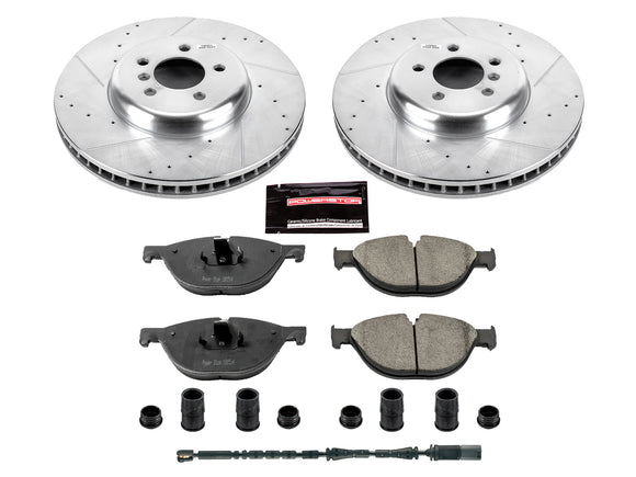 PowerStop Z23 Daily Driver Carbon-Fiber Ceramic Brake Pad and Drilled & Slotted