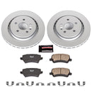 PowerStop Genuine Geomet Coated Rotor and Carbon-Fiber Ceramic Brake Pad Kit