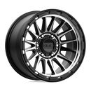 17X9 KMC KM542 Impact Satin Black Machined 6X139.7 ET-12 wheel/rim