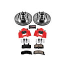 PowerStop Z23 Daily Driver Carbon-Fiber Ceramic Pads Drilled & Slotted Rotor & C