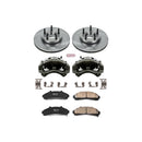 PowerStop OE Stock Replacement Low-Dust Ceramic Brake Pad, Rotor and Caliper Kit