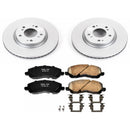 PowerStop Genuine Geomet Coated Rotor and Low-Dust Ceramic Brake Pad Kit