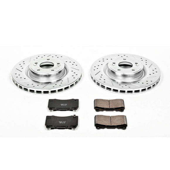 PowerStop Z23 Daily Driver Carbon-Fiber Ceramic Brake Pad and Drilled & Slotted