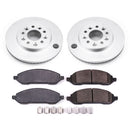 PowerStop Genuine Geomet Coated Rotor and Low-Dust Ceramic Brake Pad Kit