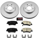 PowerStop Genuine Geomet Coated Rotor and Low-Dust Ceramic Brake Pad Kit