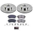 PowerStop OE Stock Replacement Low-Dust Ceramic Brake Pad and Rotor Kit