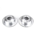 PowerStop Evolution Drilled Slotted Rotors Pair Rear For Kia Sorento