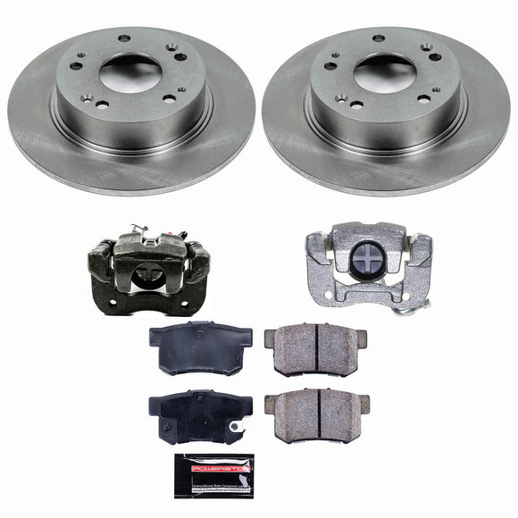 PowerStop OE Stock Replacement Low-Dust Ceramic Brake Pad, Rotor and Caliper Kit