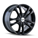 15X7 Touren TR22 Black Wheel/Rim 5x100 ET40 3222-5703B