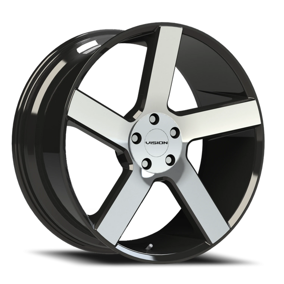 20x9 Vision 472 Switchback Gloss Black - Machined Wheel 5x115 ET15 CB74.1