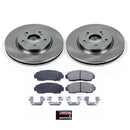 PowerStop OE Stock Replacement Low-Dust Ceramic Brake Pad and Rotor Kit