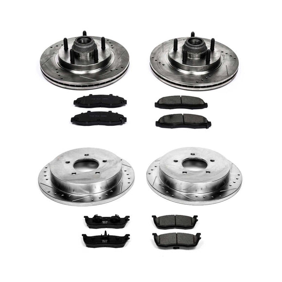 PowerStop Z23 Daily Driver Carbon-Fiber Ceramic Brake Pad and Drilled & Slotted