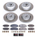 PowerStop Semi-Coated Rotor and Low-Dust Ceramic Brake Pad Kit