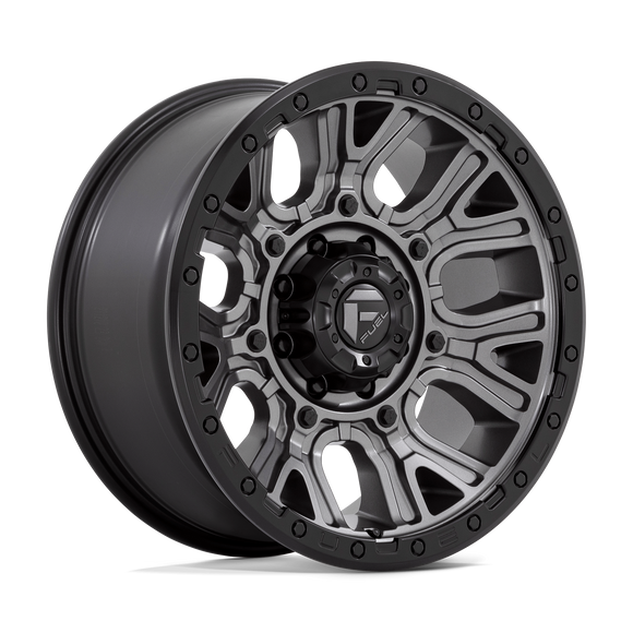 20x9 Fuel Off-Road D825 Traction Matte Gunmetal Black Ring 8x165.1 ET1 Wheel