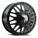 22x8.25 MTX Banshee Gloss Black & Milled 10x225 ET105 CB170.13 Wheel
