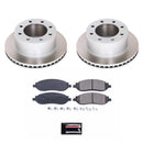 PowerStop Semi-Coated Rotor and Low-Dust Ceramic Brake Pad Kit